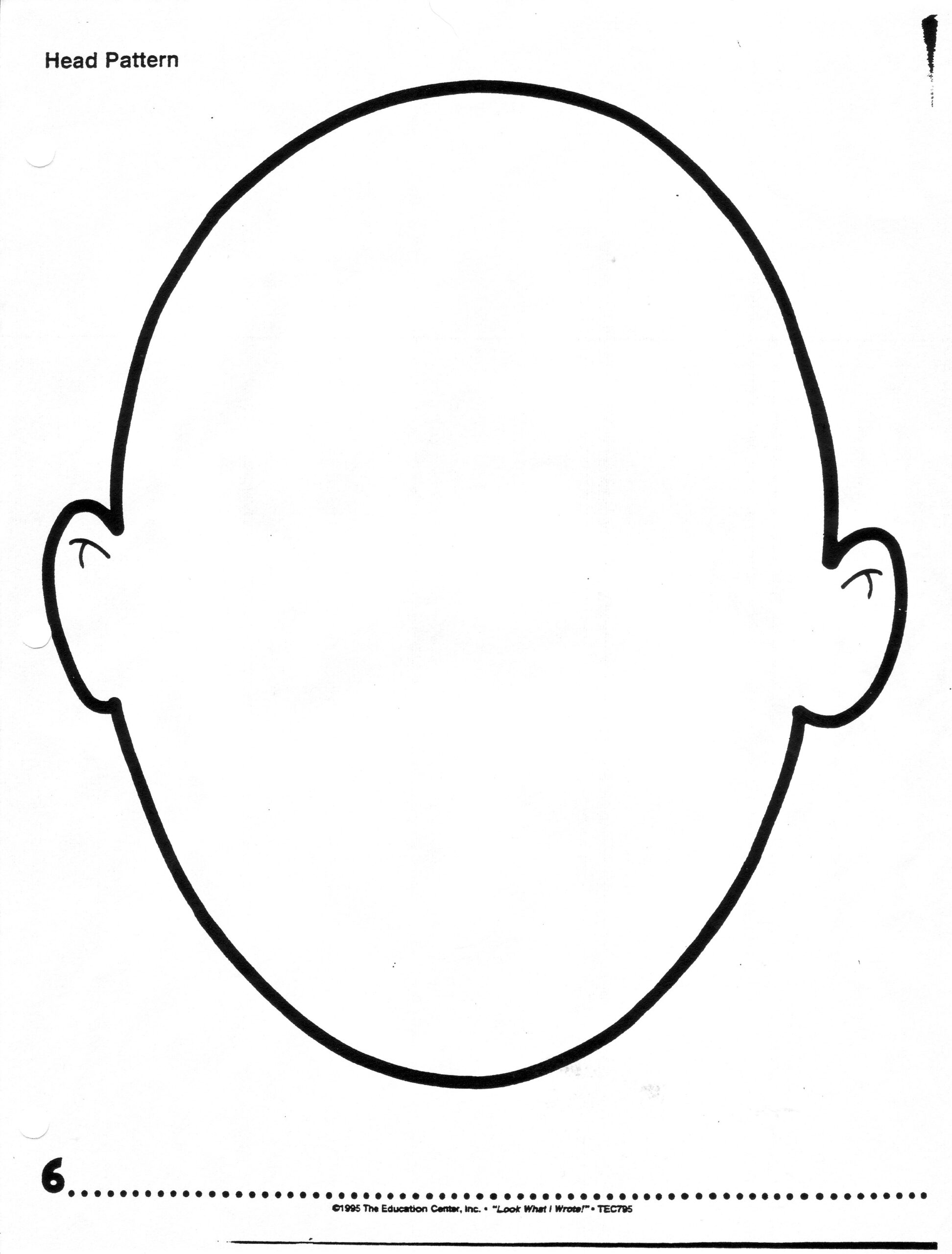 Free Printable Face Template Social Media Template