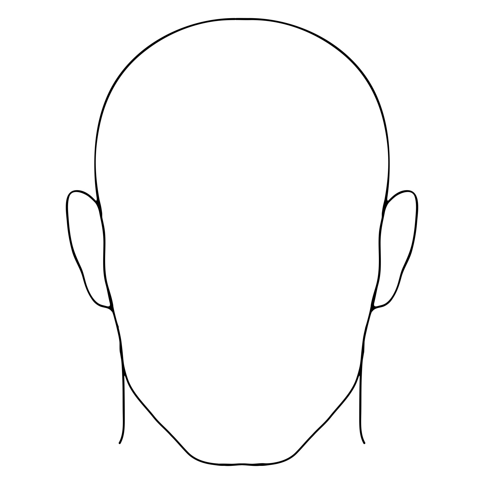 free printable face template