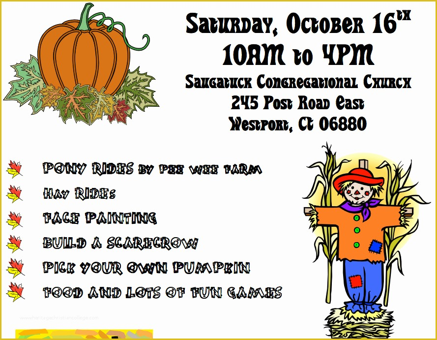 Free Printable Fall Festival Flyer Templates Of Saugatuck 