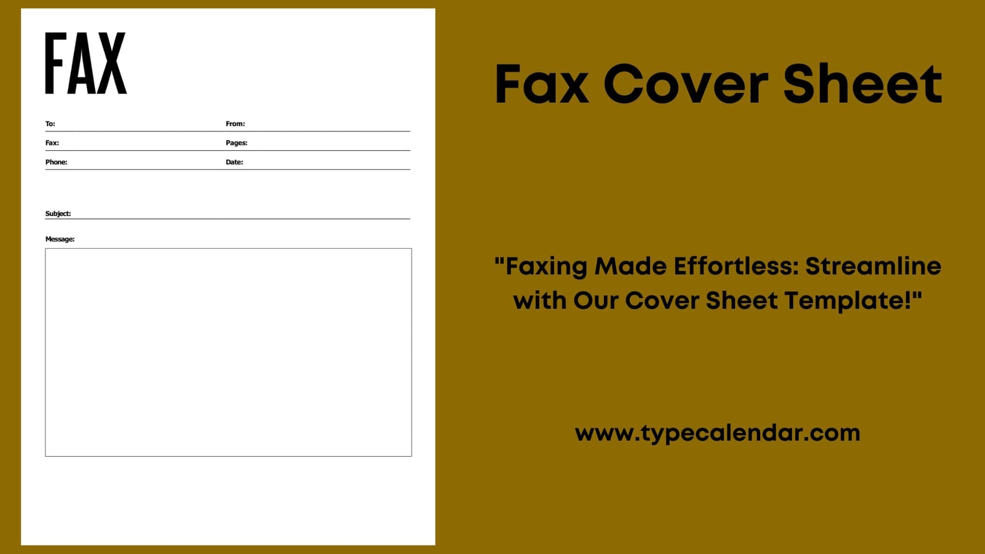 Free Printable Fax Cover Page Template Free Printables Hub