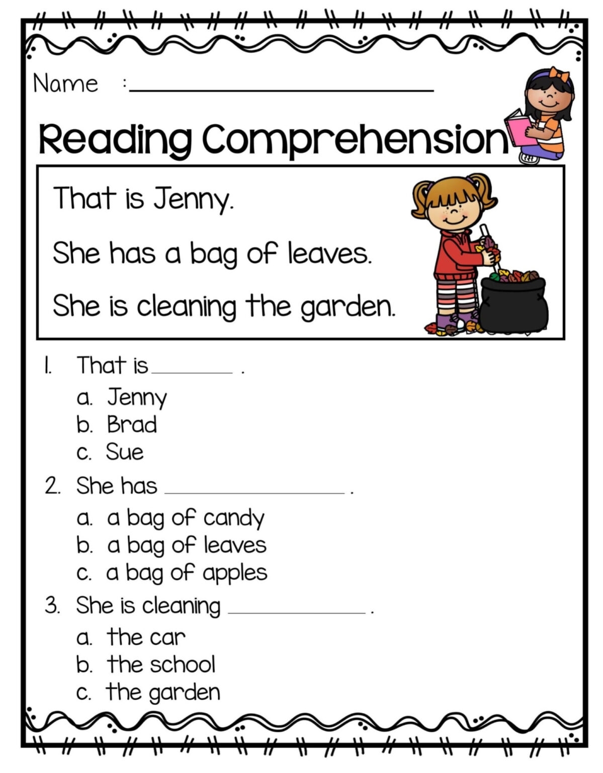 1st grader worksheets