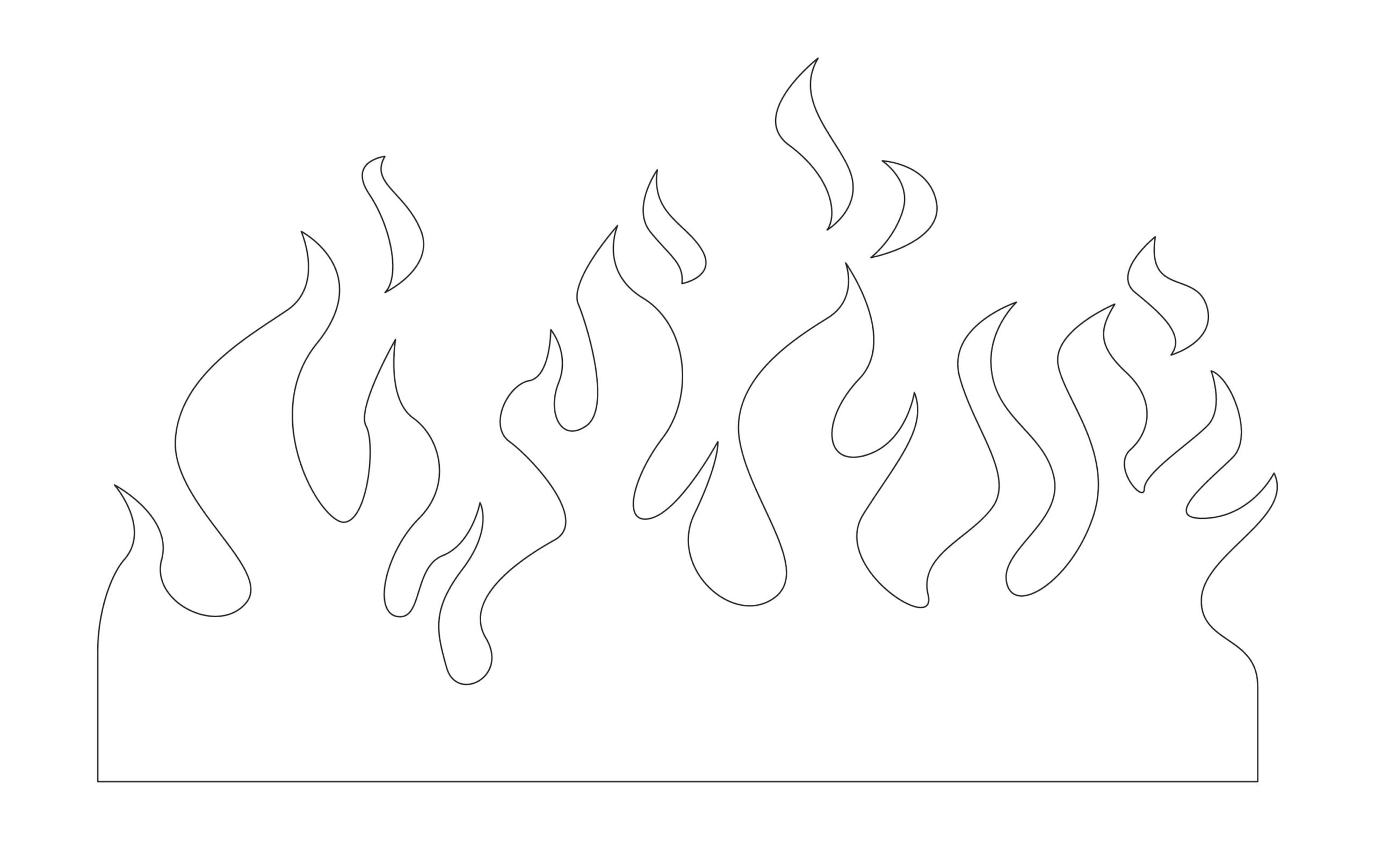Free Printable Flame Template Free Printable