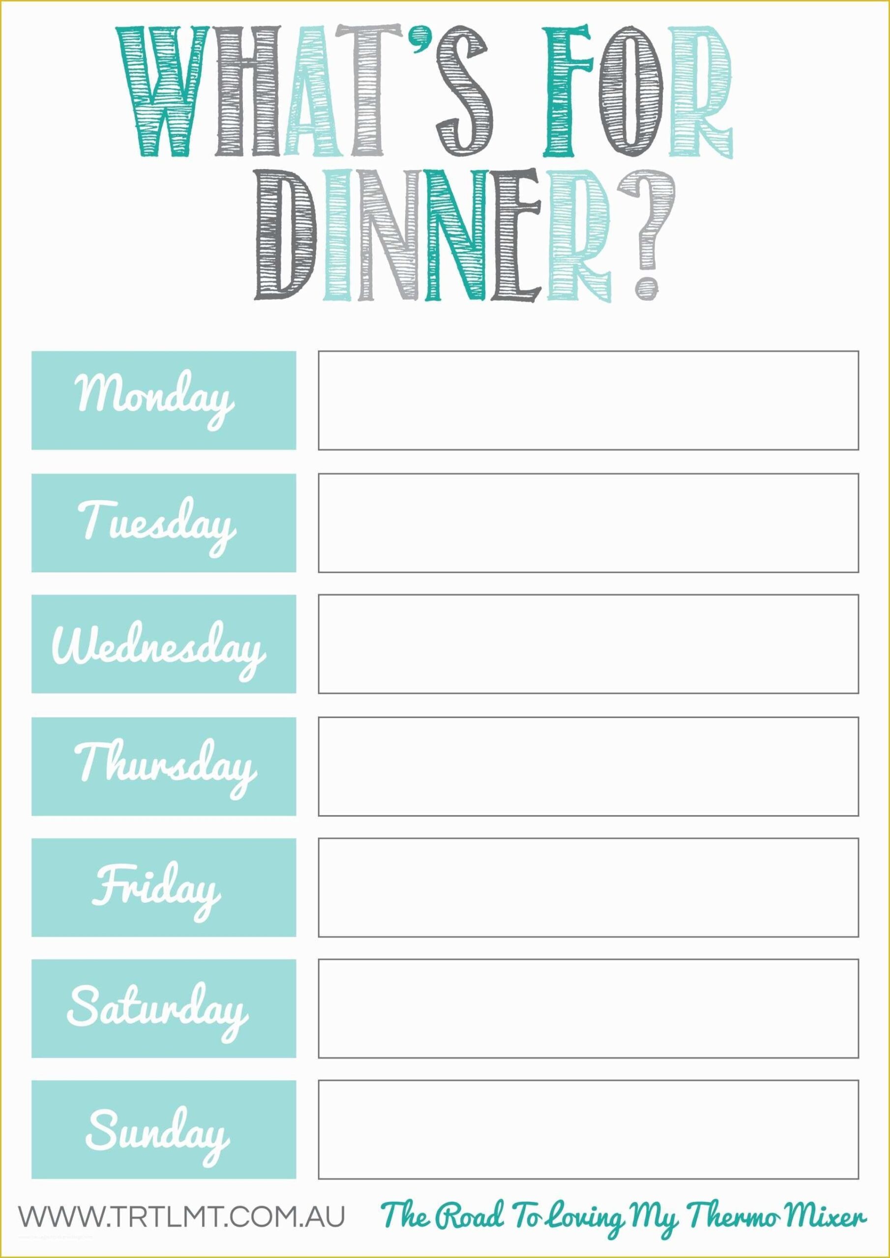 free printable menu templates pdf