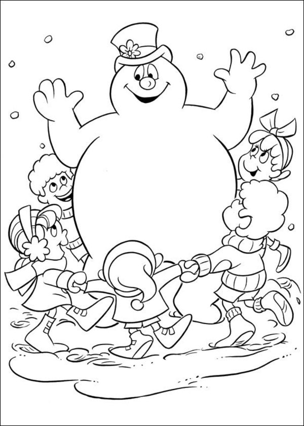 snowman coloring pages free printable