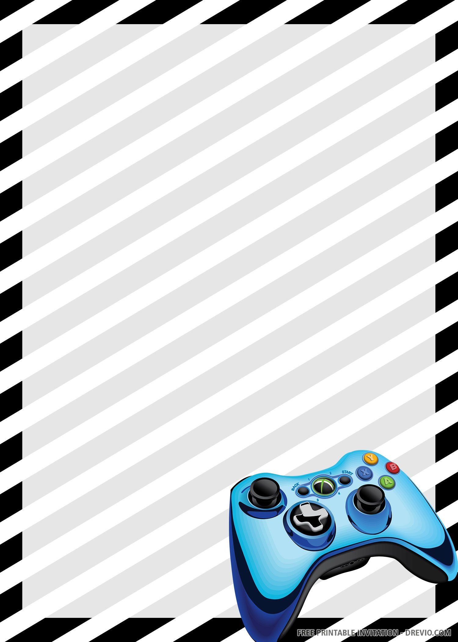 Free Printable Gamer Invitation Templates Printable Birthday 