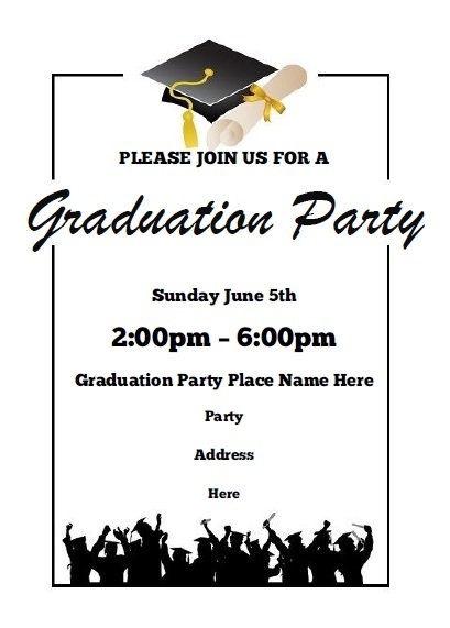 printable graduation party invitations templates