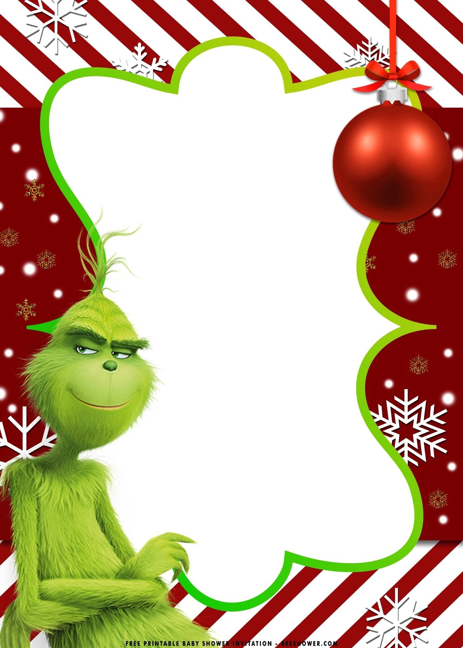 Free Printable Grinch Invitation Template Printable Templates Online 