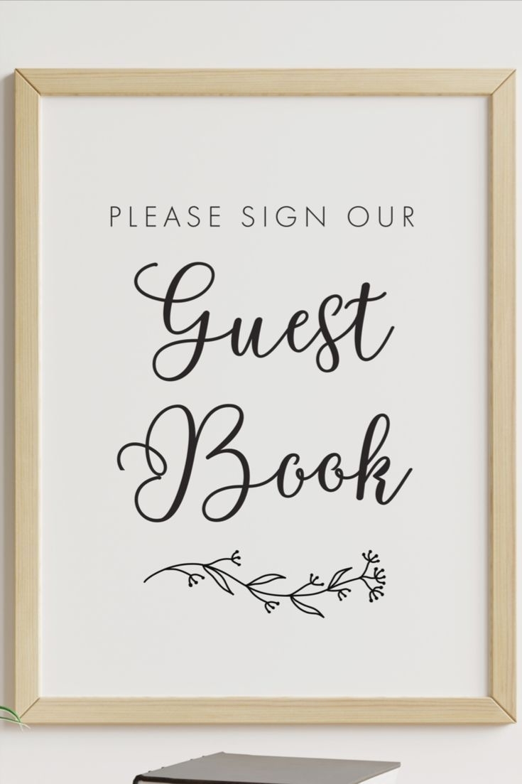 Free Printable Guest Book Sign Template Printables Template Free