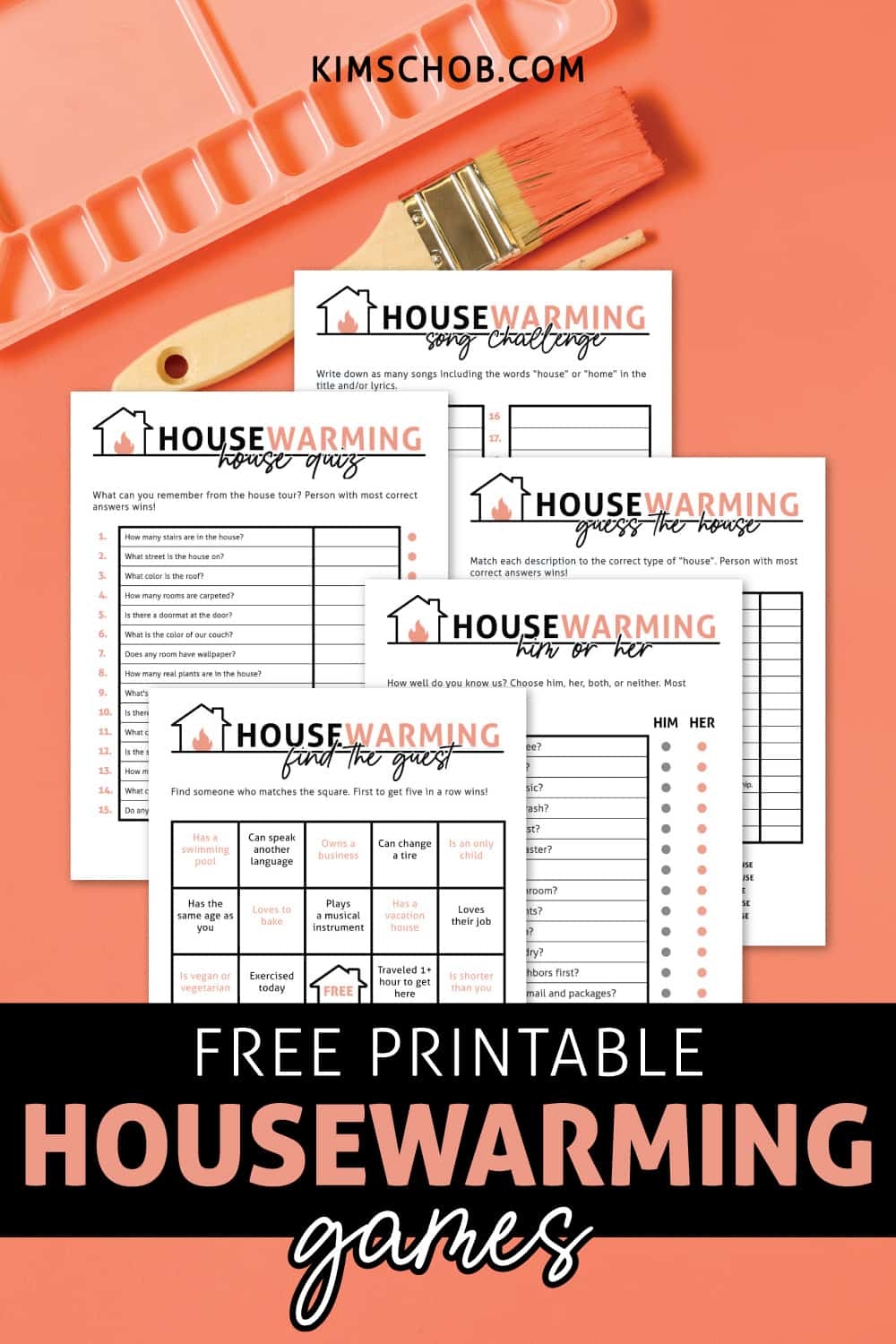 Free Printable Housewarming Games Kim Schob