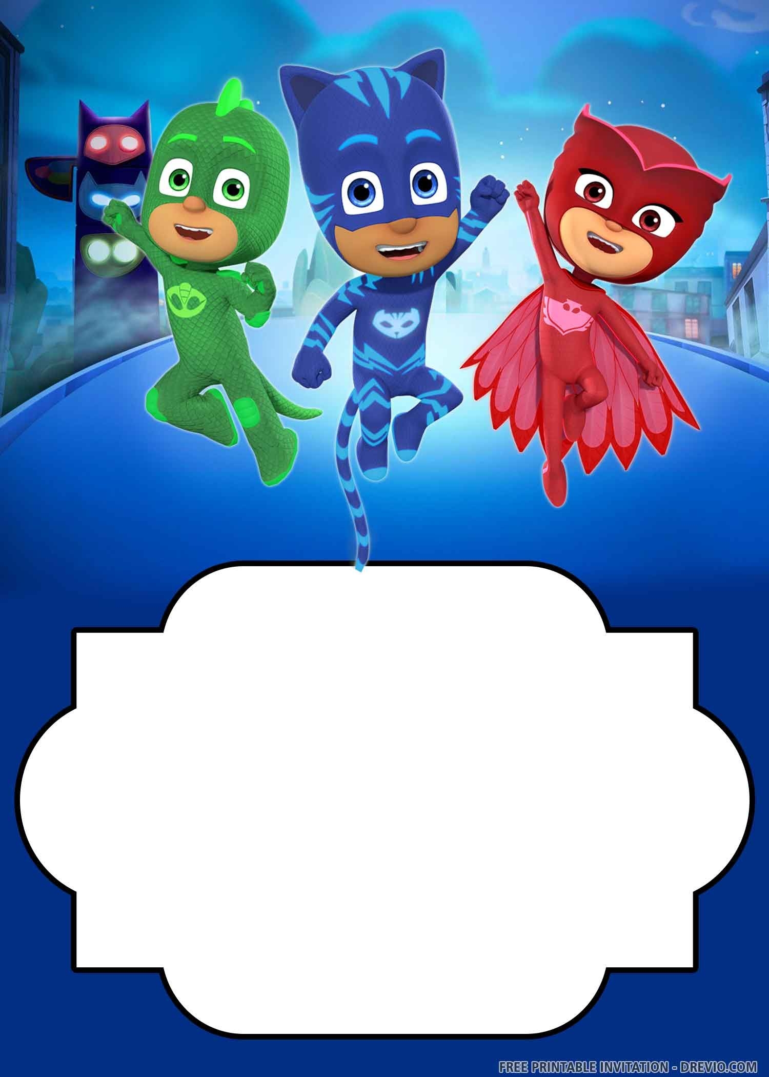 Free Printable Invitations Pj Masks Download Free Printable
