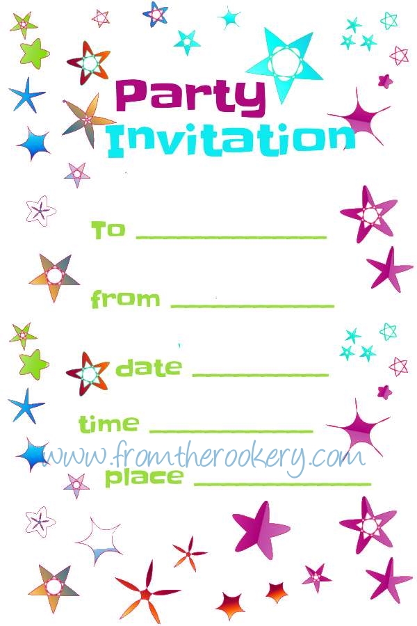 Free Printable Invitations Templates