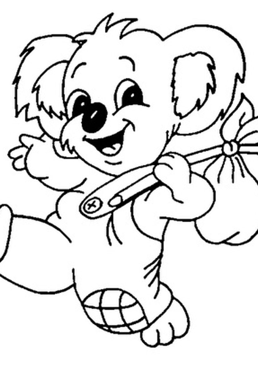 free coloring pages of koala bears