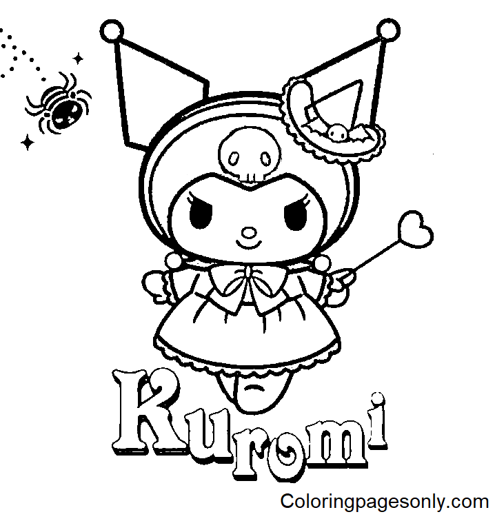 Free Printable Kuromi Coloring Pages Free Printable Coloring Pages