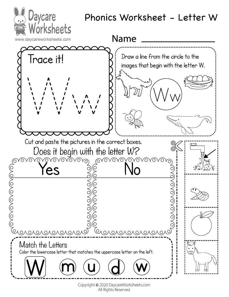w worksheet