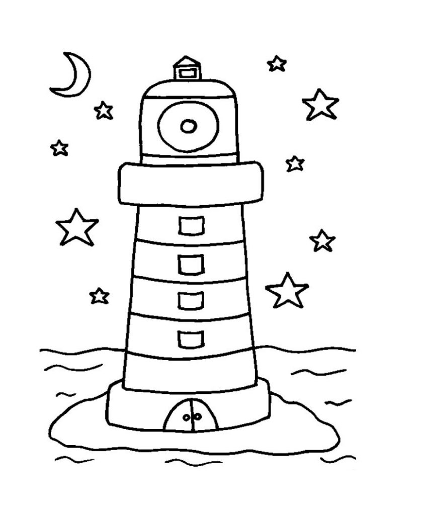Lighthouse Coloring Pages