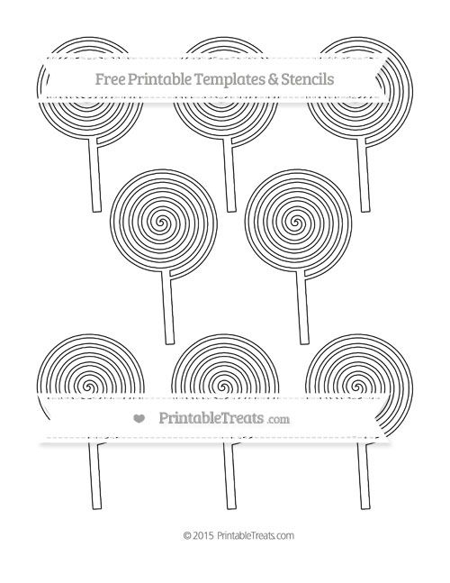 Free Printable Lollipop Template Printable Word Searches
