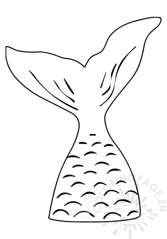 free printable mermaid tail template