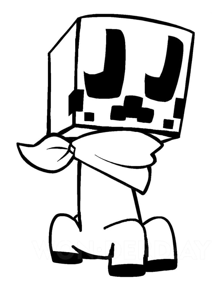 Free Printable Minecraft Creeper Coloring Pages Printable Templates Free