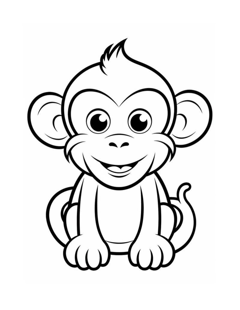 Free Printable Monkey Coloring Page Monkey Coloring P Vrogue co