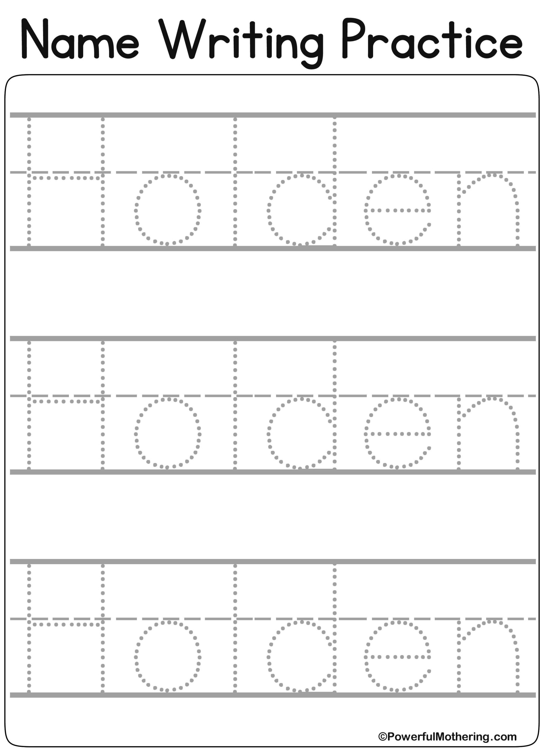Free Printable Name Tracing Templates Name Tracing Generator