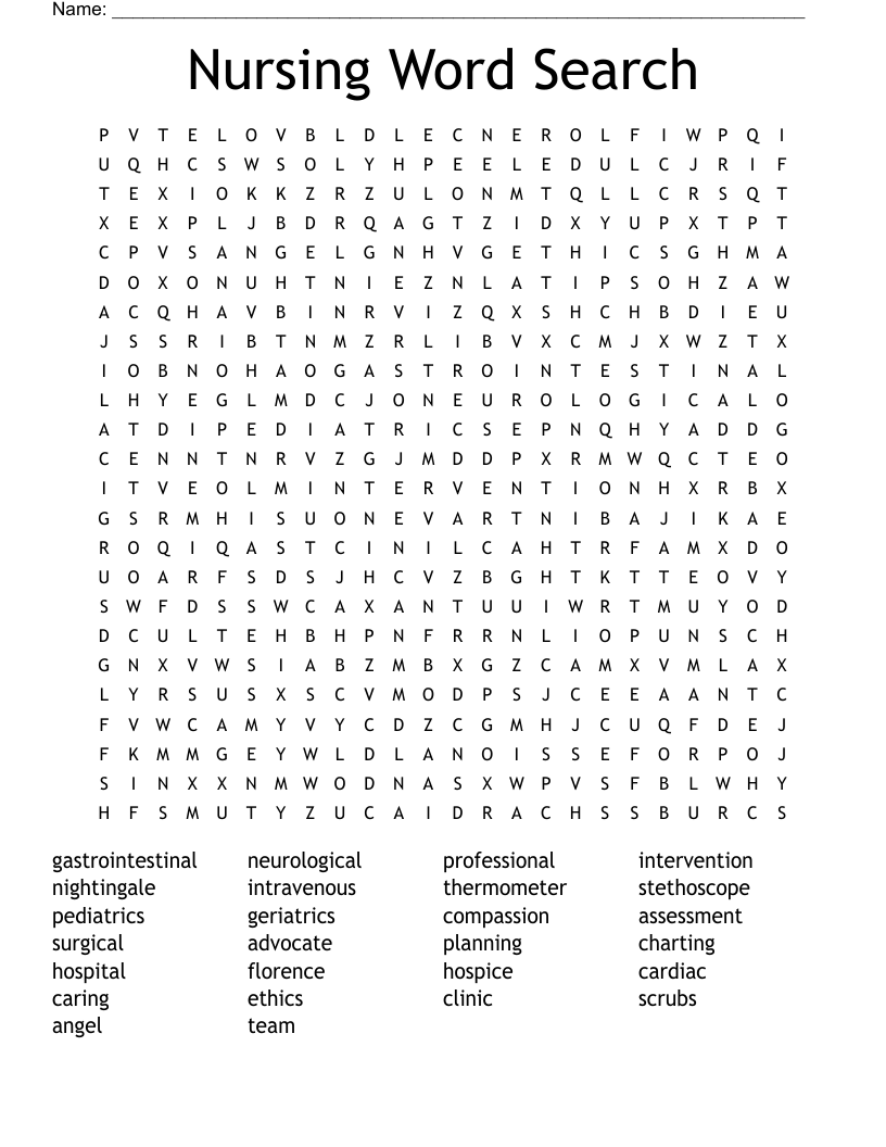 printable nursing games pdf
