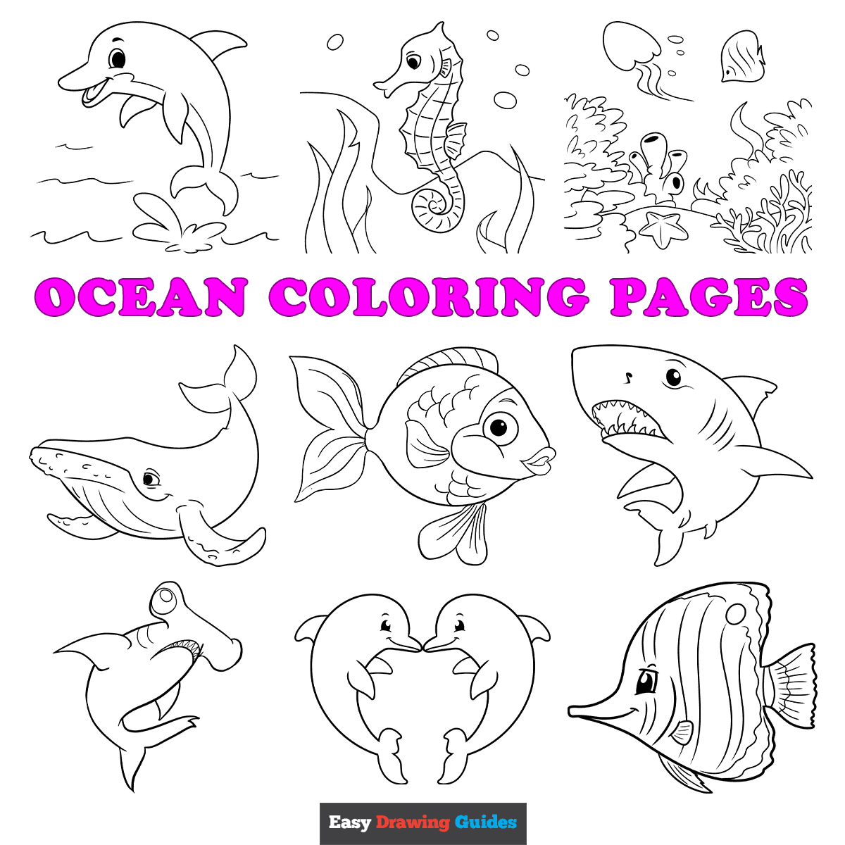 ocean coloring pages printable free