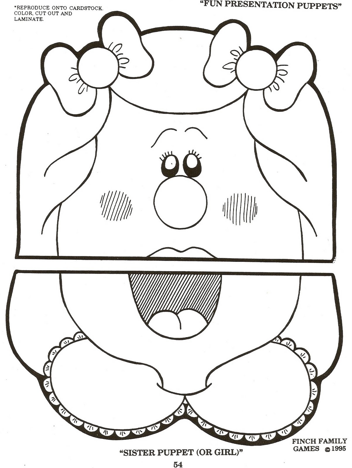 Free Printable Paper Puppet Templates Farrah Printable