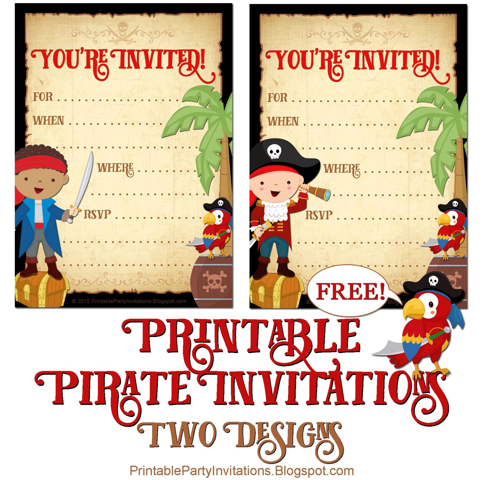 pirate invitations free template