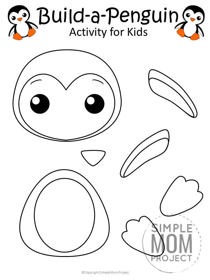 printable penguin craft for kids