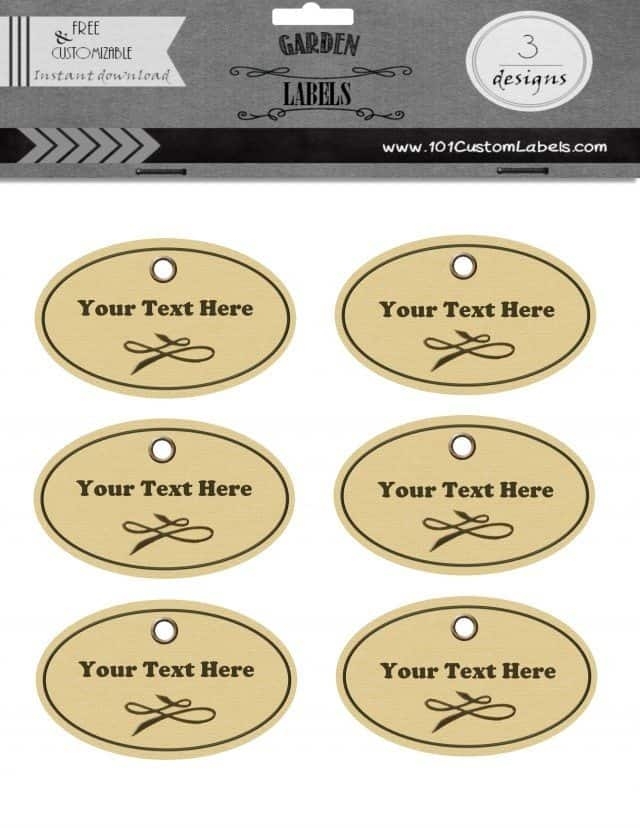 Free Printable Plant Labels Template Printable Templates