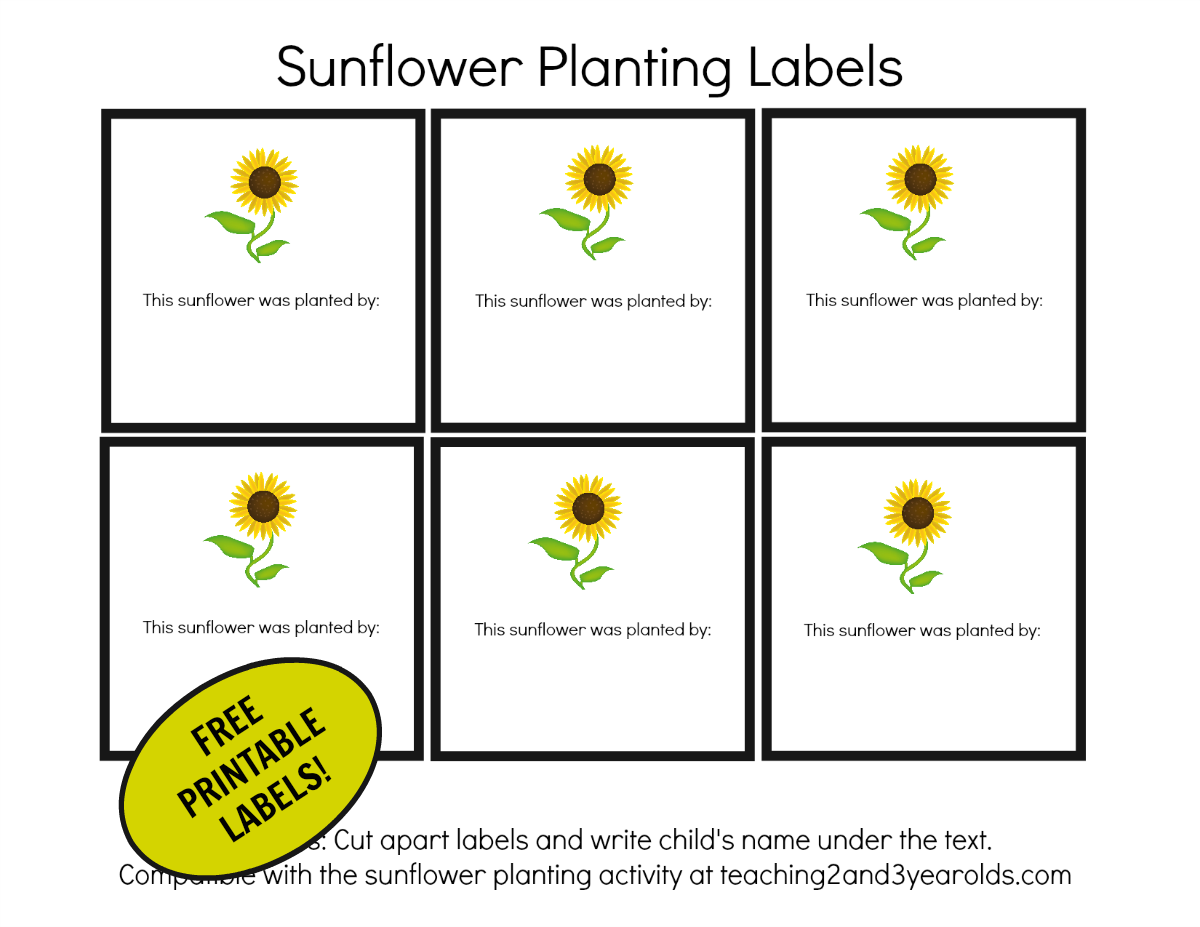 free printable plant labels template