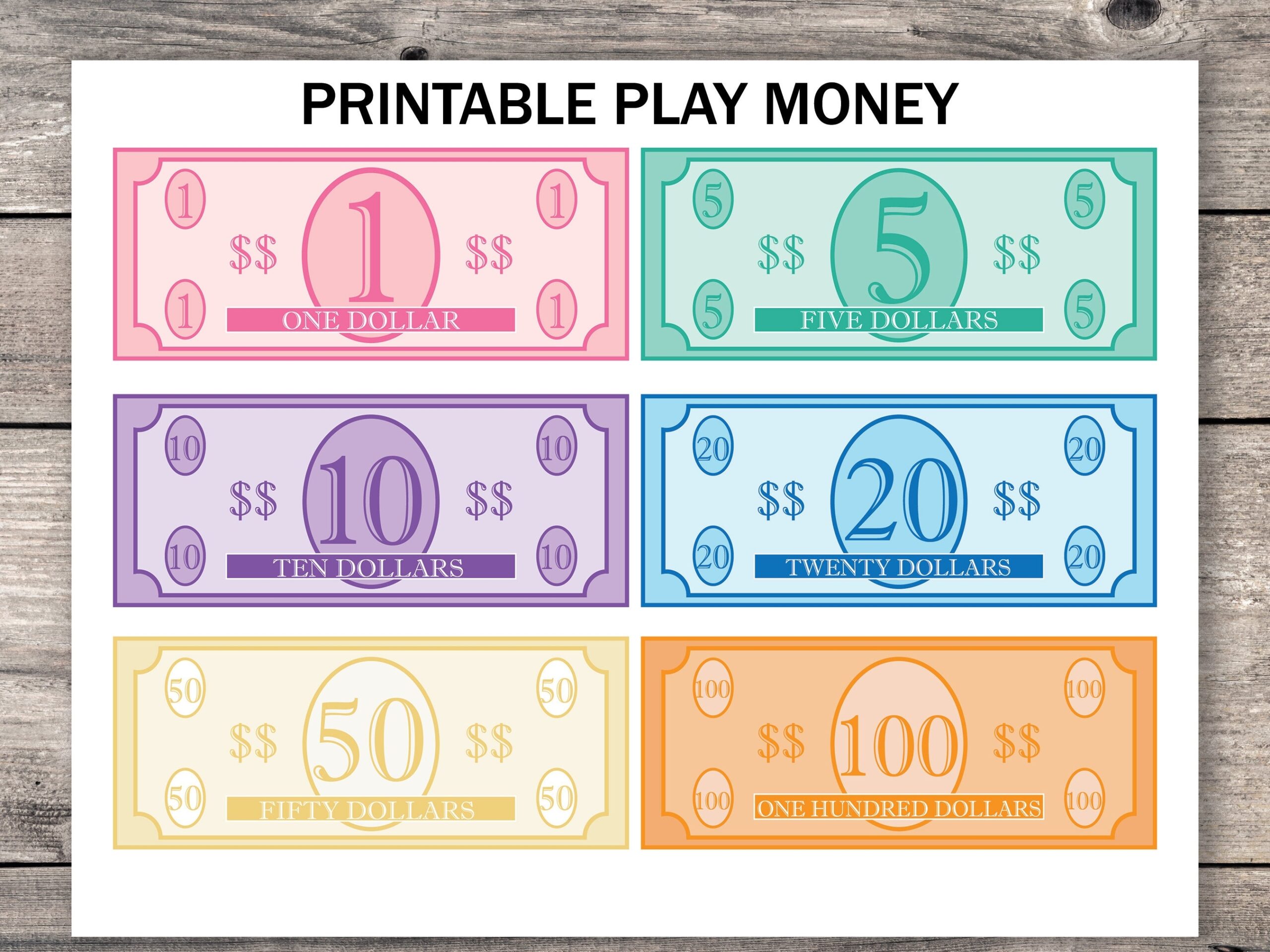 Free Printable Play Money Template Freebie Finding Mom 43 OFF