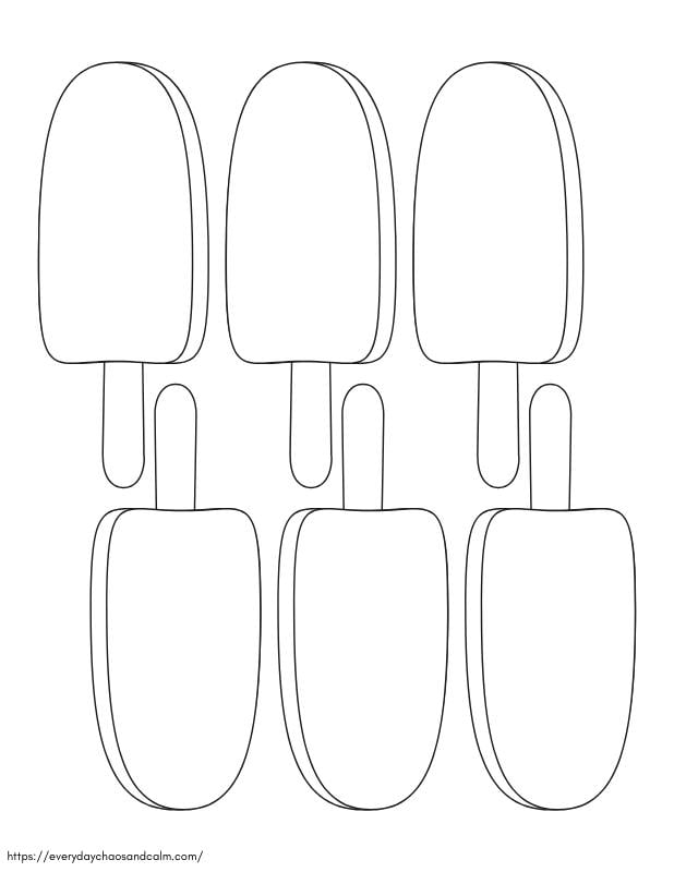 free printable popsicle template