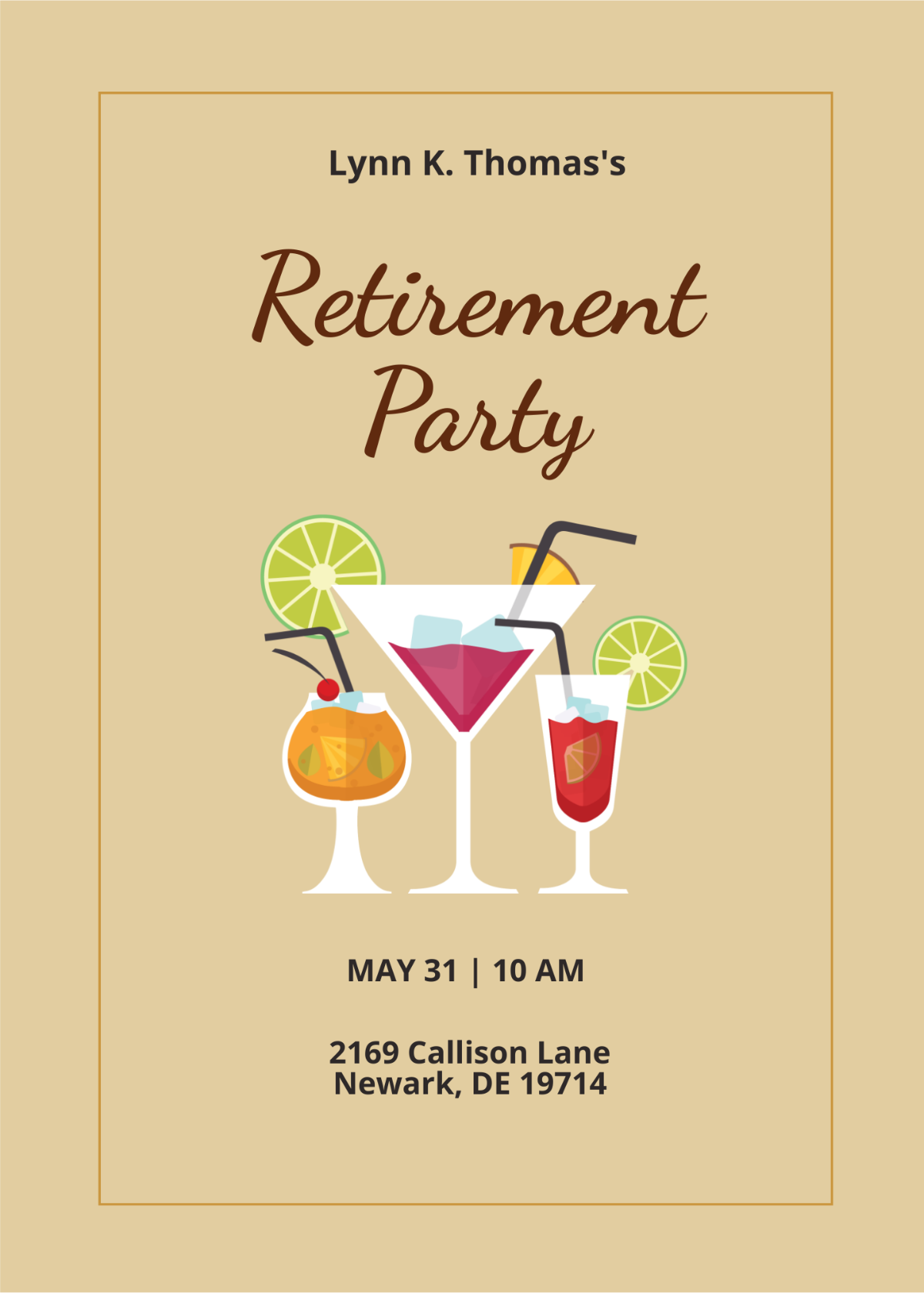Free Printable Retirement Party Invitation Template To Edit Online