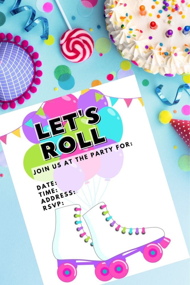 Free Printable Roller Skating Party Invitations Parties Made Personal