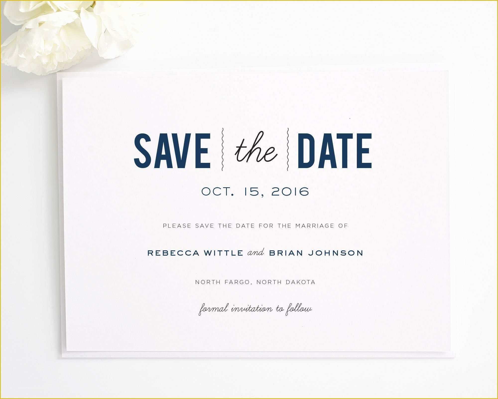 Free Printable Save The Date Invitation Templates Of Date Monogram Save