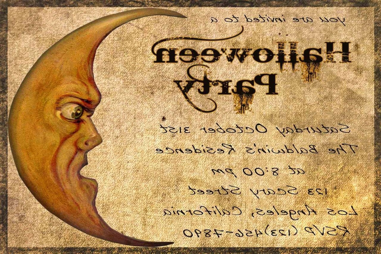 scary invitation templates