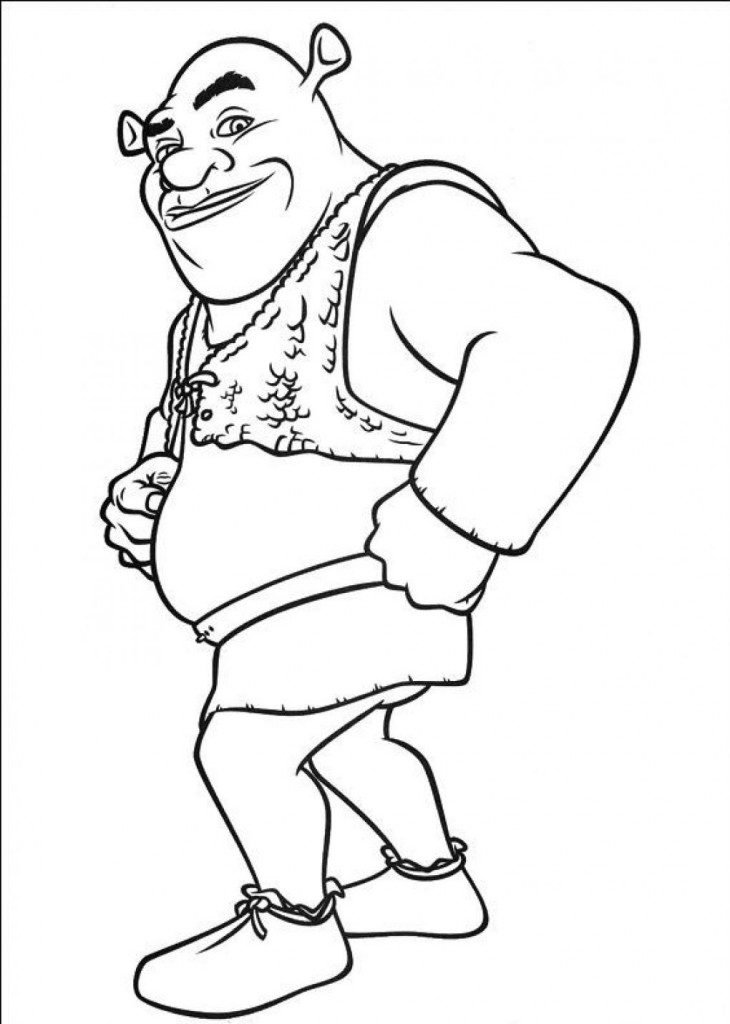 shrek coloring pages free