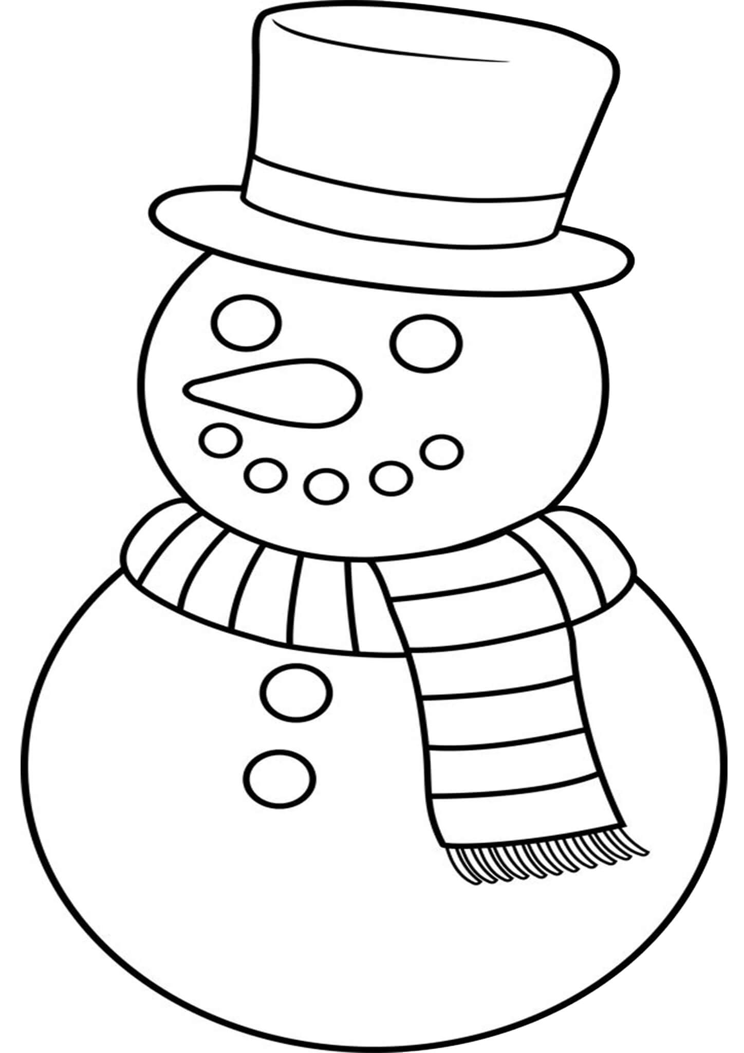 snowman coloring pages for kids free