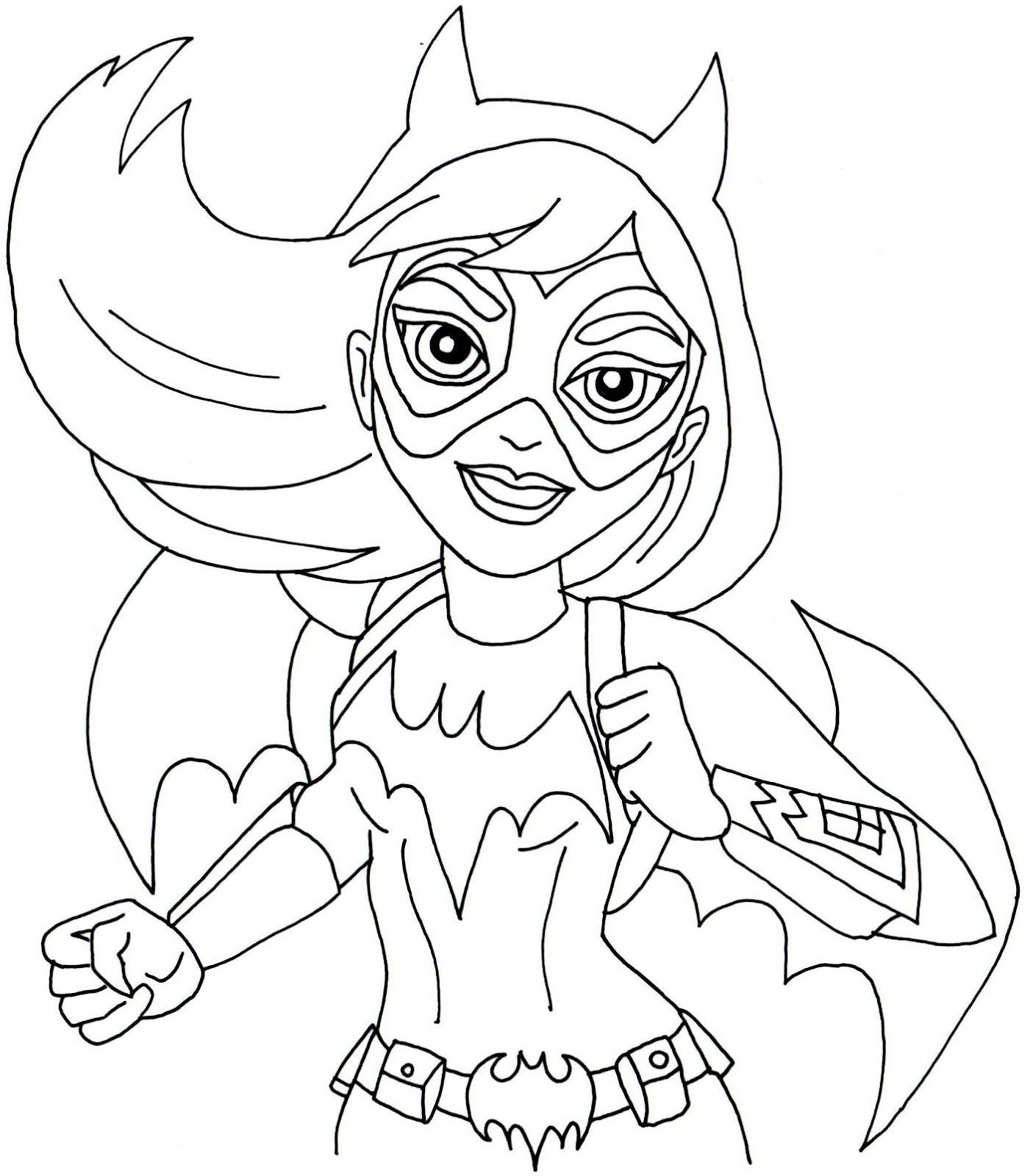 Free Printable Super Hero High Coloring Pages Batgirl Super Hero High