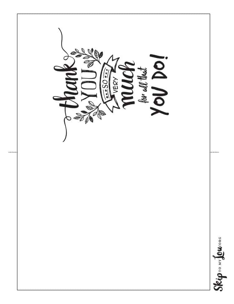all about you printable cards