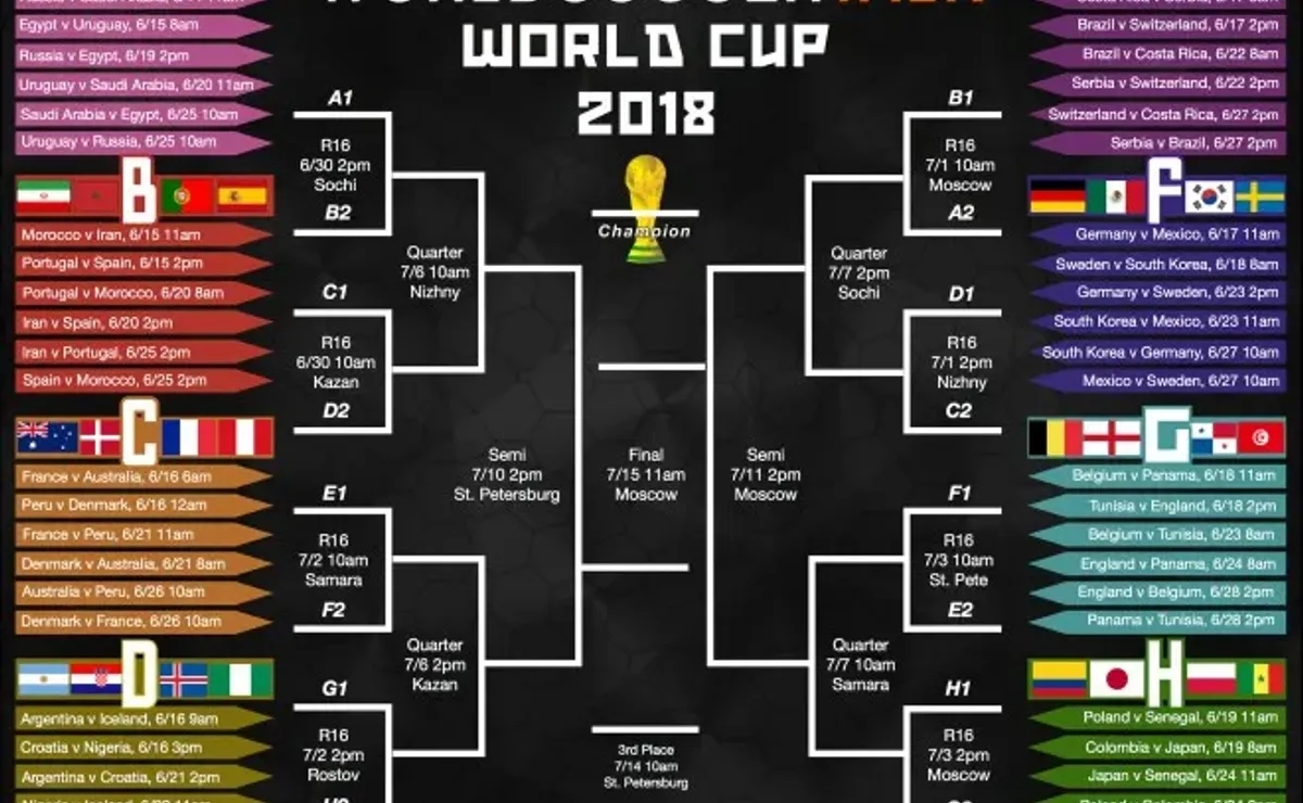 Free Printable Version World Cup 2018 Download Free Printable Version