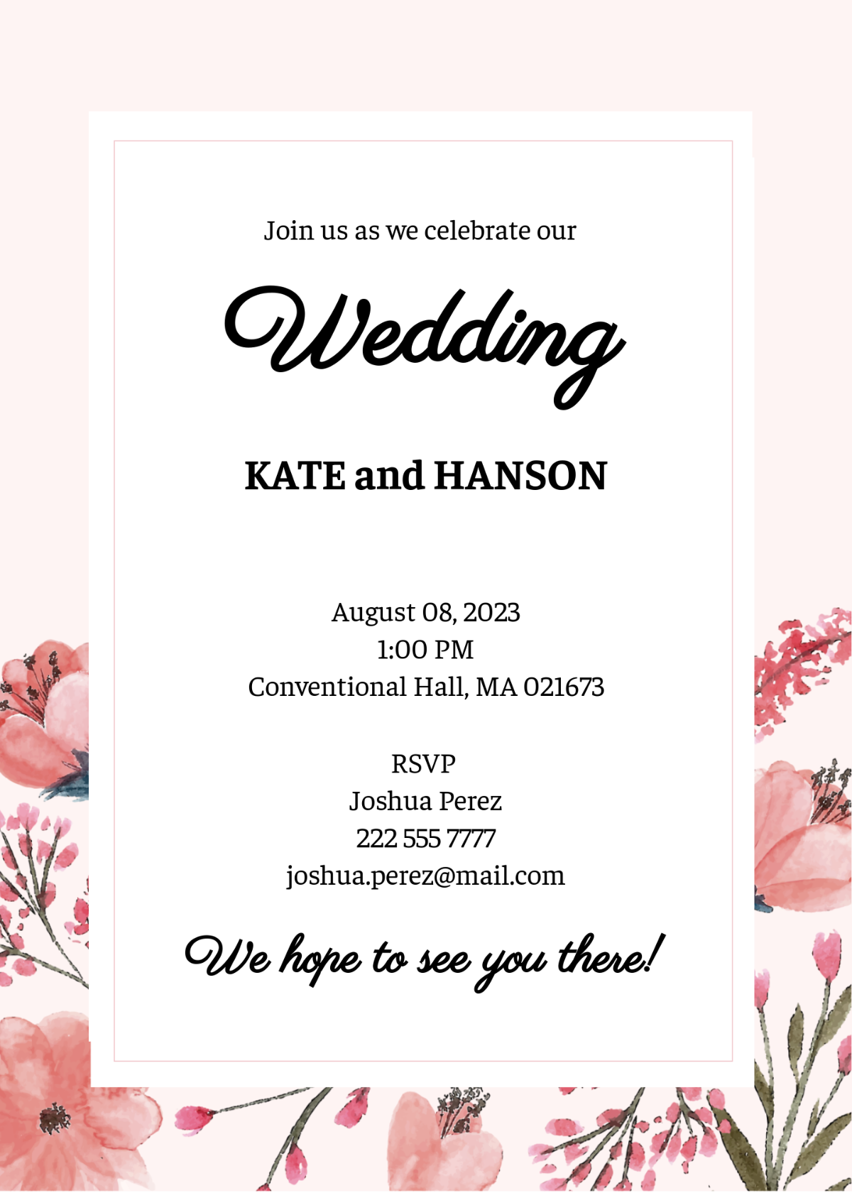 picture invitation templates