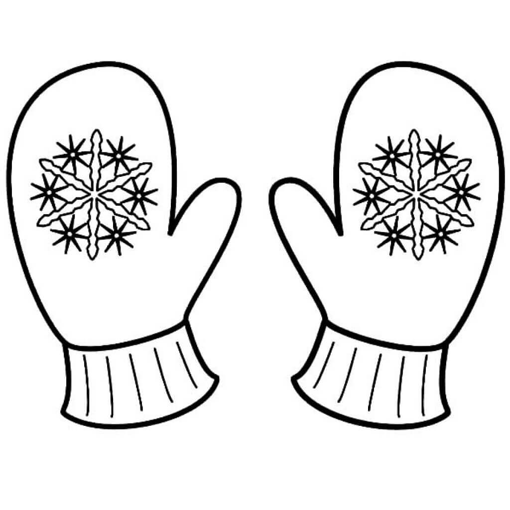 Mitten Coloring Page