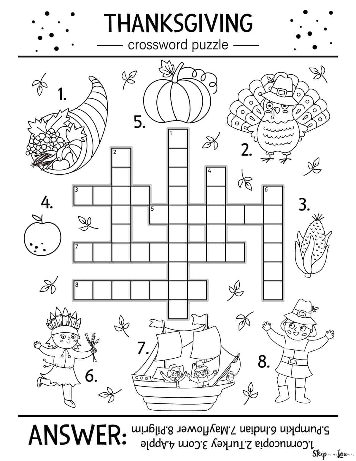 thanksgiving worksheets free