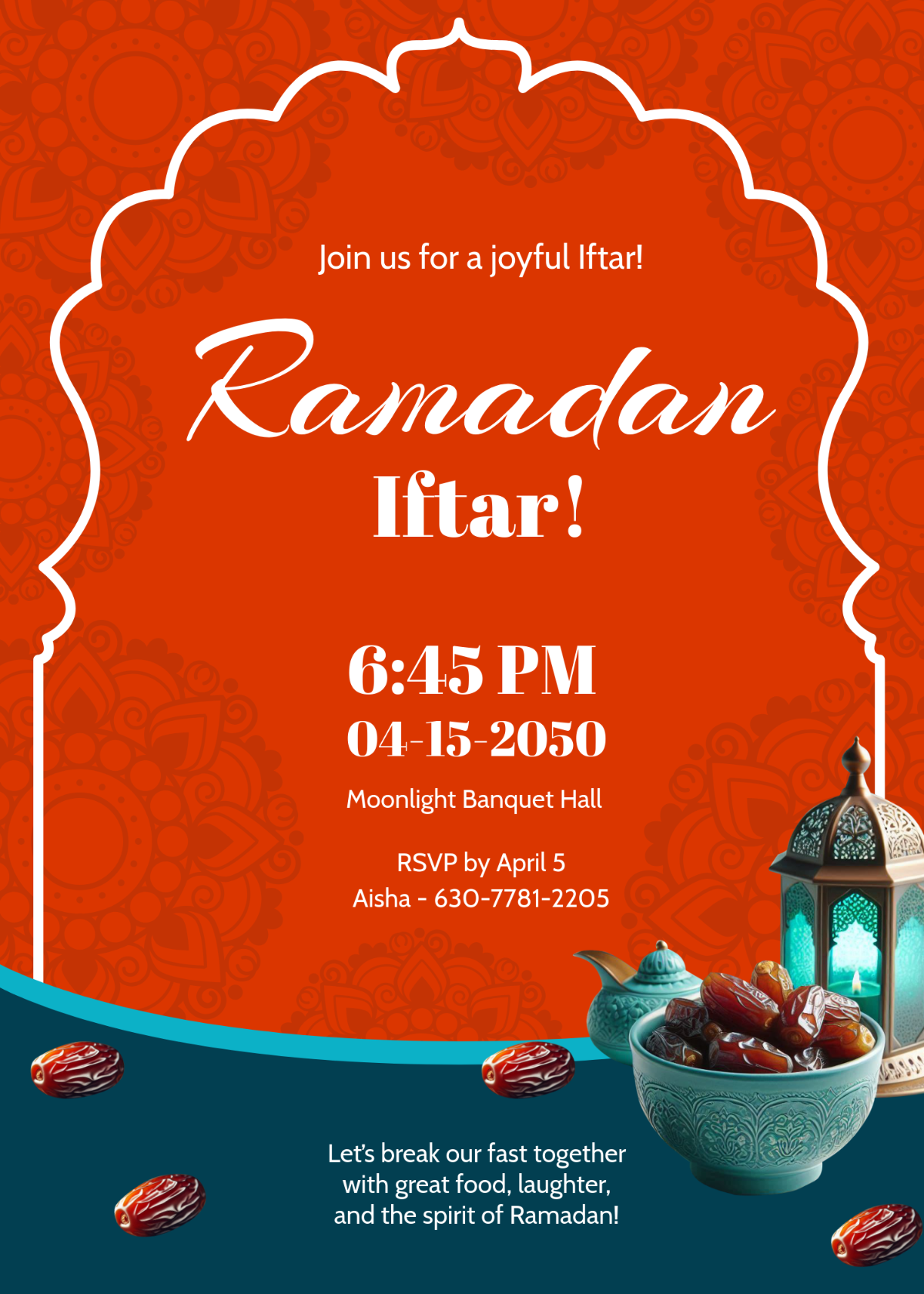 ramadan invitation template free