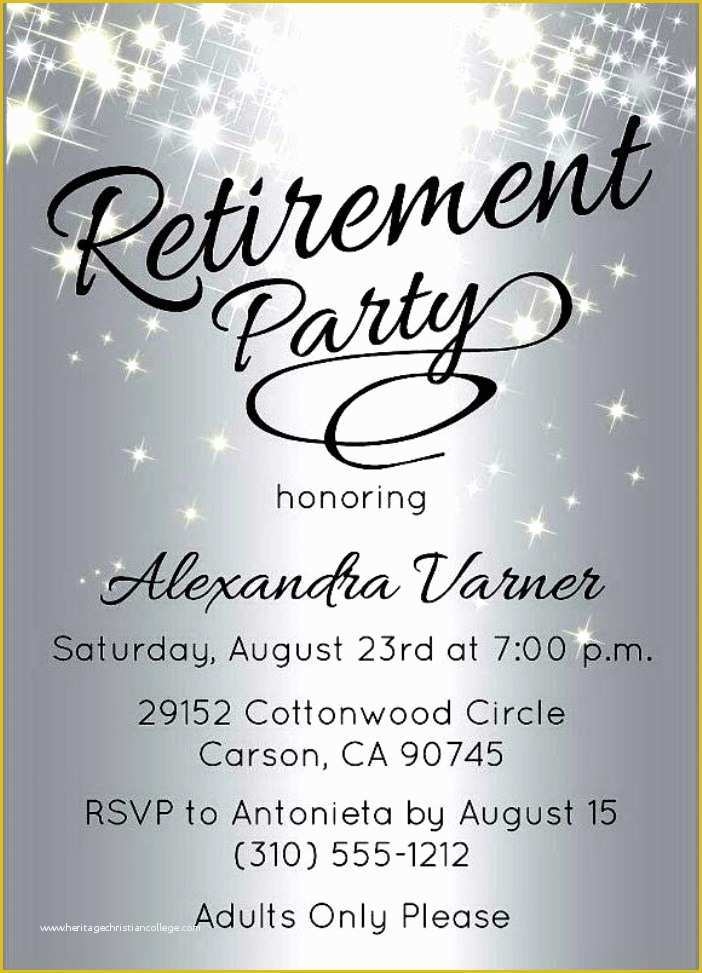 retirement invitation template word