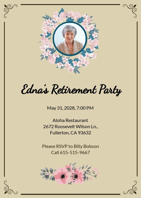 retirement invitation template microsoft word