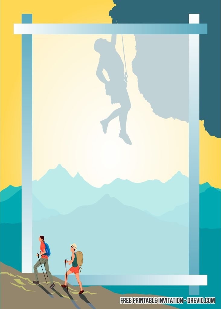 FREE Rock Climbing Invitation Templates DREVIO
