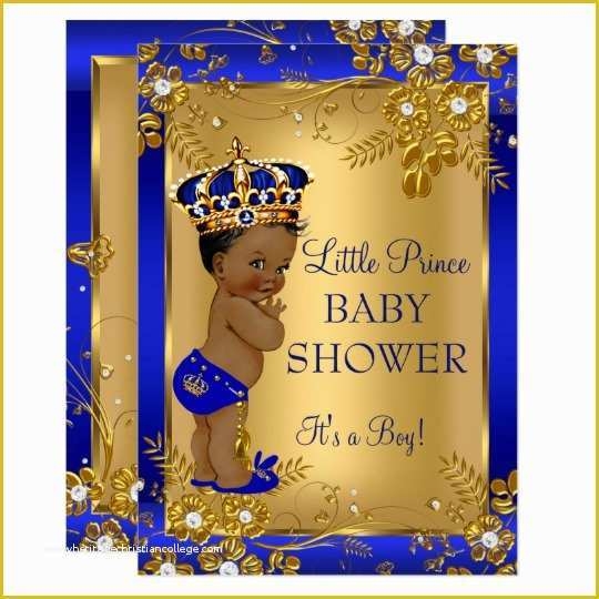 Free Royal Prince Baby Shower Invitation Template Of Prince Boy Baby 